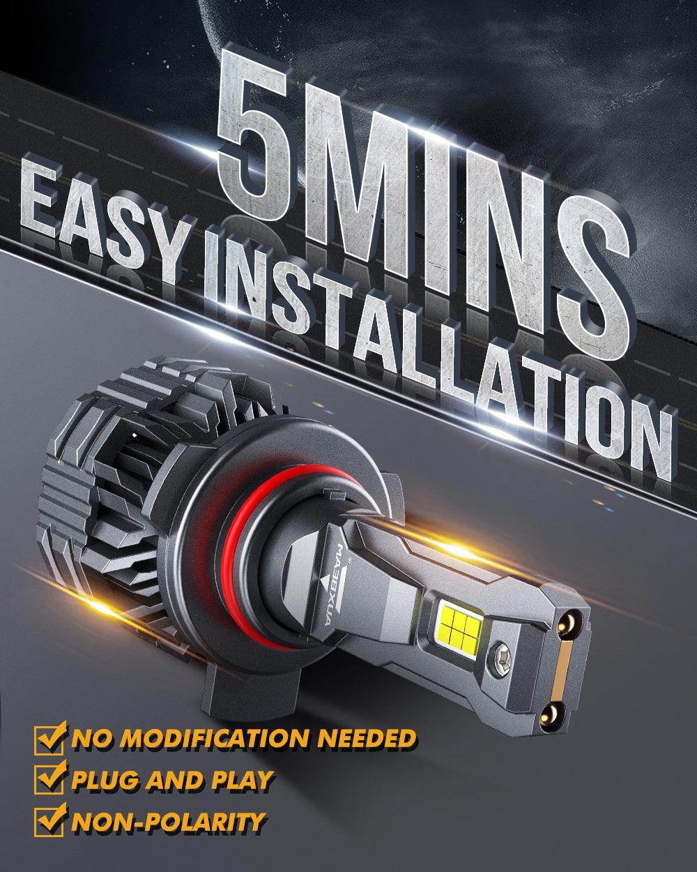 9012 LED Headlight Bulbs 110W 24000LM F22 Series High Brightness 6500K Cool White | 2 Bulbs