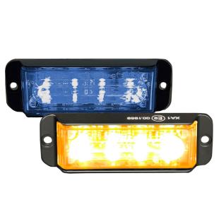 Two-Color LED Flashing Light - Orange and Blue 
