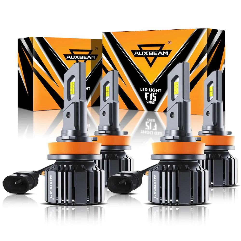 20% Tamaño más pequeño Serie F15 20000LM 90W Bombillas para faros delanteros LED 6500K Blanco frío 