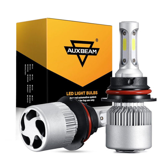 Bombillas de faros LED 9004/HB1 72W 8000ML Serie S2 Super Brightes COB 6500K Blanco frío | 2 bombillas 