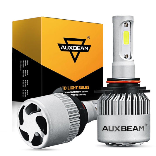 Bombillas de faros LED 9012/HIR2 72W 8000ML Serie S2 Super Brightes COB 6500K Blanco frío | 2 bombillas 