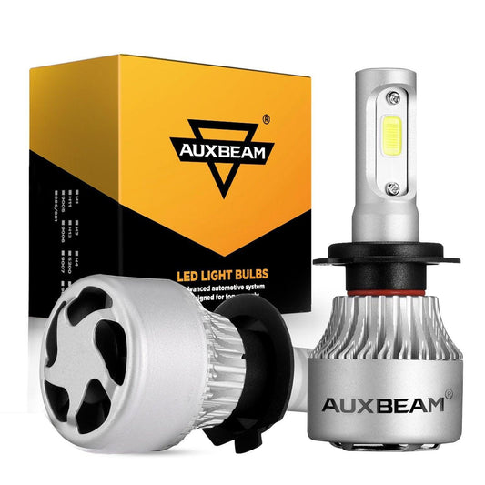 H7 LED Headlight Bulbs 72W 8000ML S2 Series Super Brightes COB 6500K Cool White | 2 bulbs 