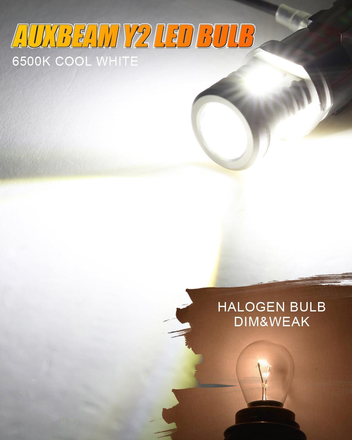 Q10 Series High beam/Low beam/Fog light Combo Led Light bulbs Fanless&amp;Wireless 1:1 Halogen Size 6500K
