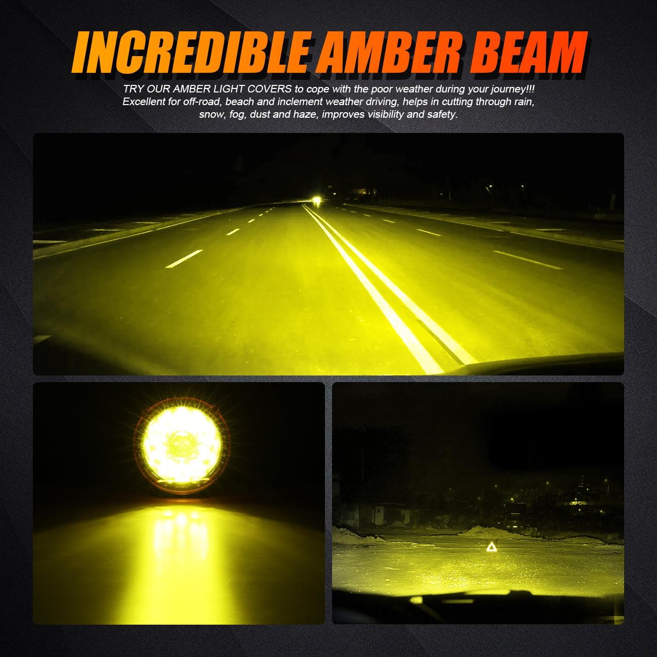 (2pcs/set) 7 Inch 178W Round Off road light Spot Beam LED Driving Lights 