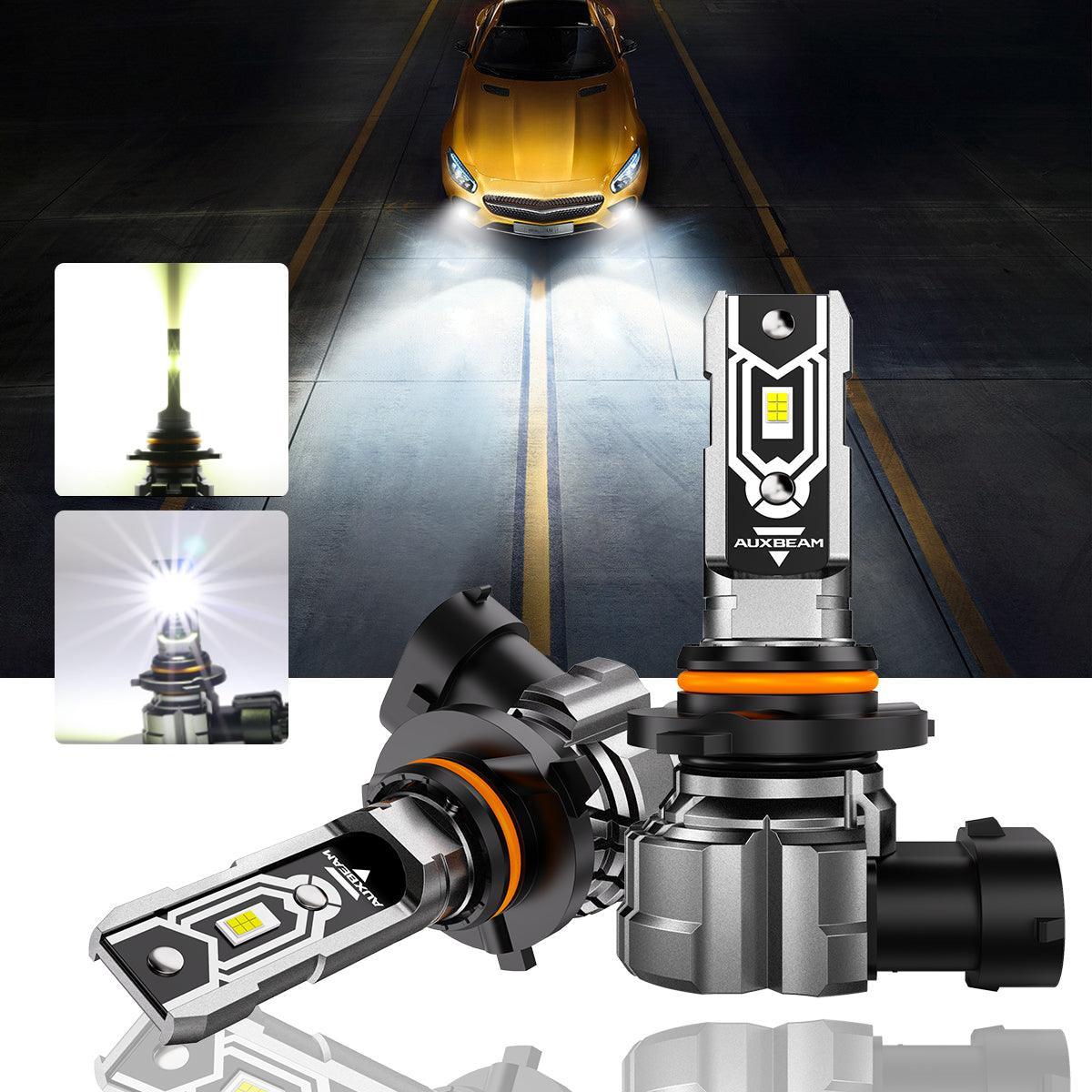For 2003-2006 Chevy Silverado 2500 HD 9005+9006 F-16 Plus Series Automotive Grade 28000LM Built-in Canbus LED Light Bulbs High Low Beam Bundle