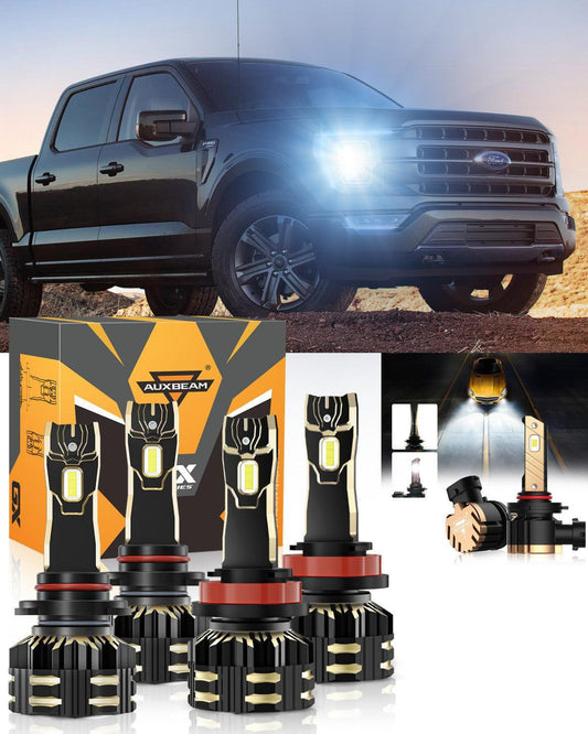 For 2021 Ford F-150 9005 H11 LED Headlight Bulbs Bundle 