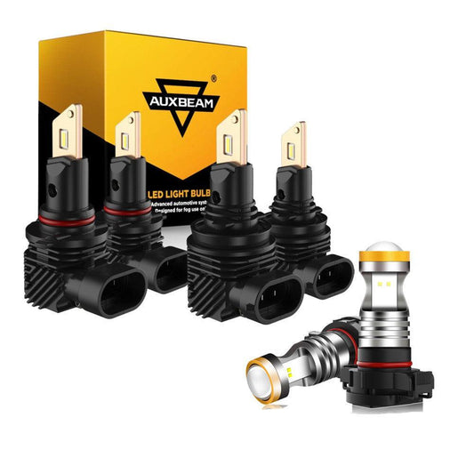 Q10 Series High beam/Low beam/Fog light Combo Led Light bulbs Fanless&amp;Wireless 1:1 Halogen Size 6500K