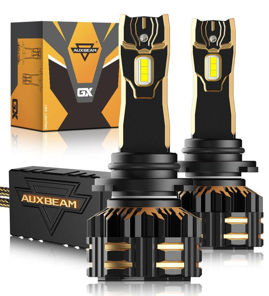 Bombillas LED para faros delanteros 9006/HB4 120W 25000LM Serie GX Más brillante 6500K Blanco frío | 2 bombillas 