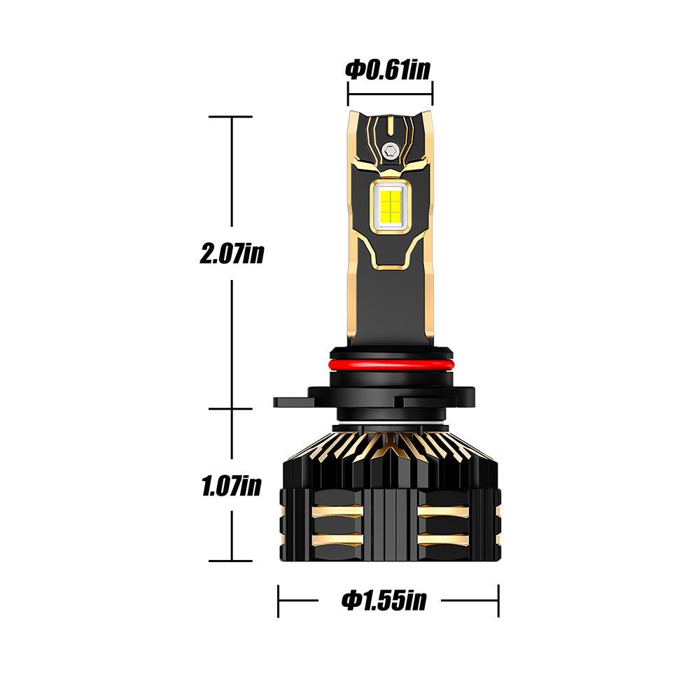 🆕9012/HIR2 Bombillas LED para faros delanteros 240W 40000LM Serie GX-ULTRA 6500K Blanco frío | 2 bombillas