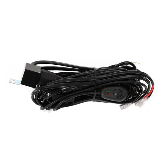 (2 Leads 16AWG) LED Light Bar Wiring Harness Kit with Fuse 12V 40A Relay ON/OFF Switch 