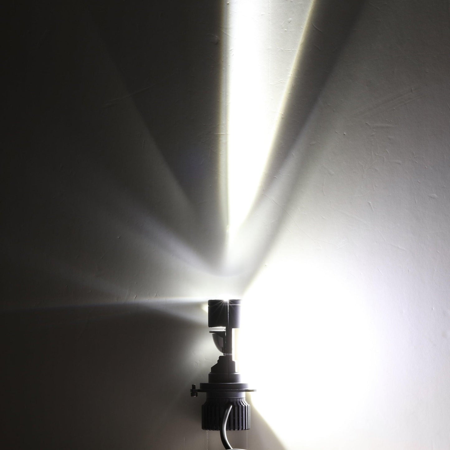 Bombillas de faros LED H4/HS1, minilente de proyector bi-LED, haz doble alto y bajo para motocicleta, coche, camión, ATV, UTV, moto de nieve | 2 bombillas