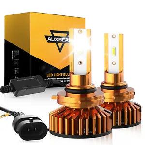 9006 Bombillas LED para faros delanteros 52W 10000LM Serie F2 Tamaño mini 6500K Blanco frío | 2 bombillas 