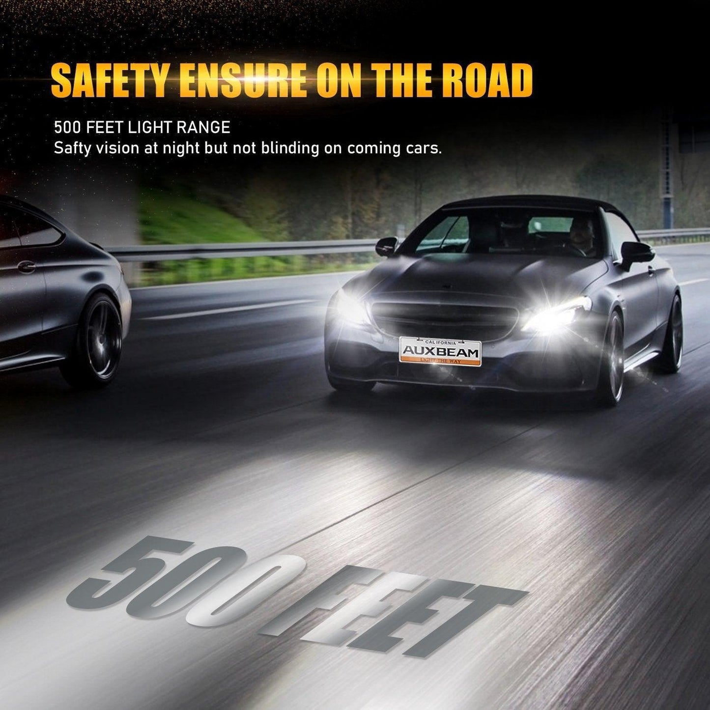 2018-2019 Volkswagen Golf F-16 Plus Series Bombillas LED combinadas de haz alto/haz bajo/luz antiniebla de grado automotriz 28000LM