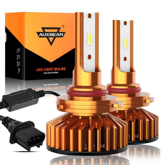 9005 Bombillas LED para faros delanteros 52W 10000LM Serie F2 Tamaño mini 6500K Blanco frío | 2 bombillas 