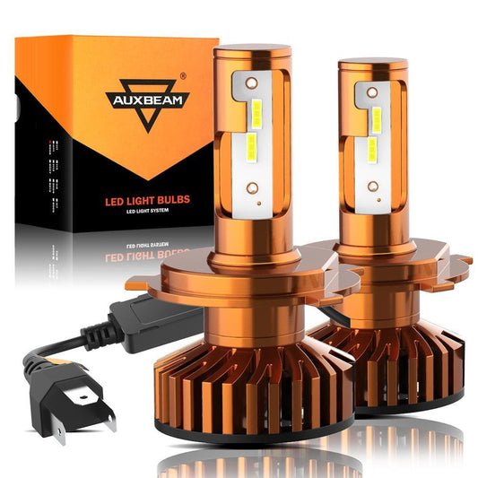H4/9003 LED Headlight Bulbs 52W 10000LM F2 Series Mini Size 6500K Cool White | 2 bulbs