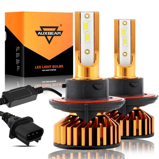 H13 LED Headlight Bulbs 52W 10000LM F2 Series Mini Size 6500K Cool White | 2 bulbs 