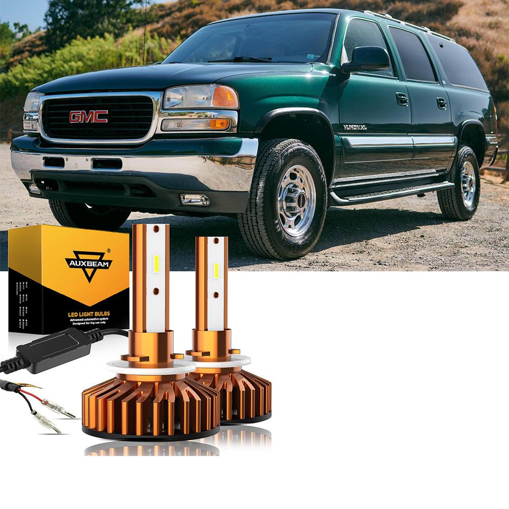 Para 2000-2001 GMC Yukon XL 1500 9005 9006 Paquete de bombillas LED para faros delanteros