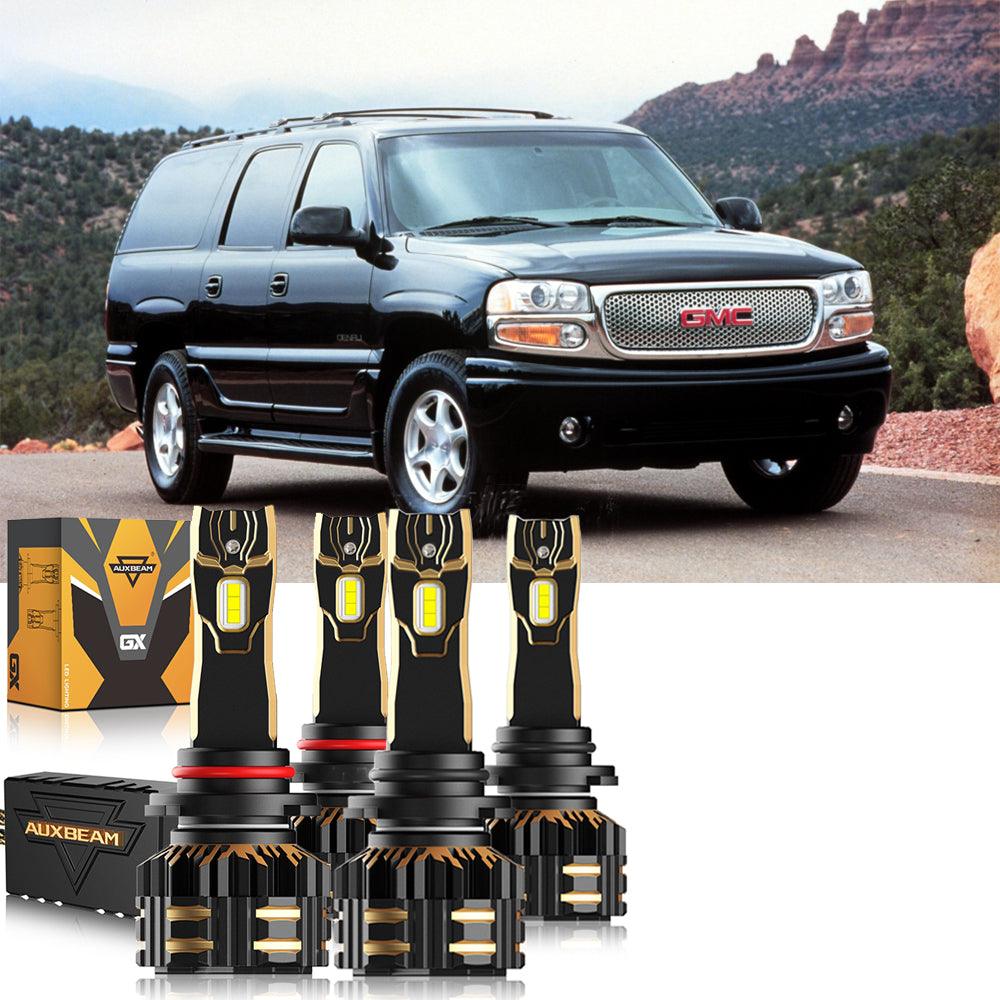 Para 2000-2001 GMC Yukon 9005 9006 Paquete de bombillas LED para faros delanteros