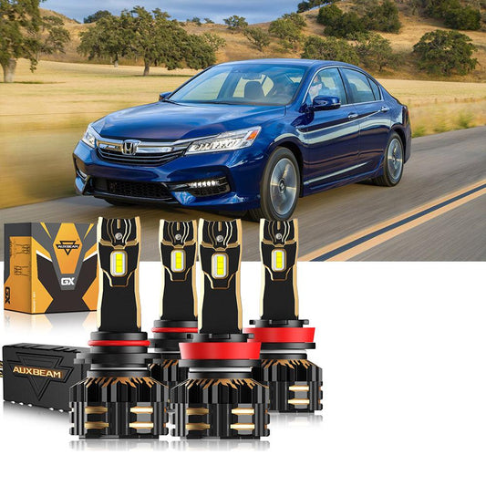 Para Honda Accord 2016-2017 9005 H11 Paquete de bombillas LED para faros delanteros