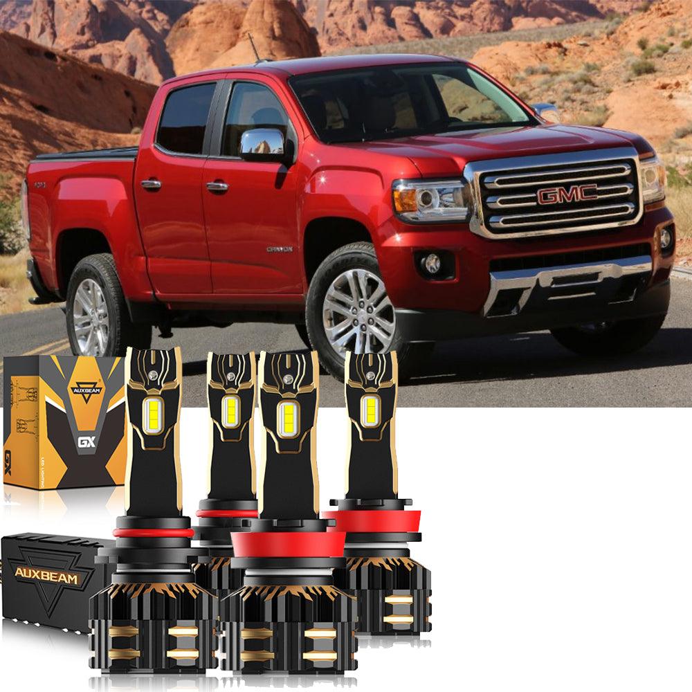 Para GMC Canyon 2015-2019 9005 H11 Paquete de bombillas LED para faros delanteros