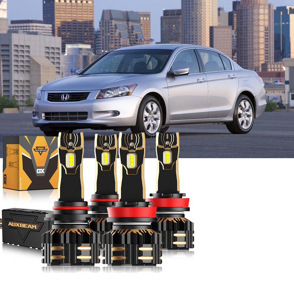 Para Honda Accord 2008-2012 9005 H11 9006 Paquete de bombillas LED para faros delanteros