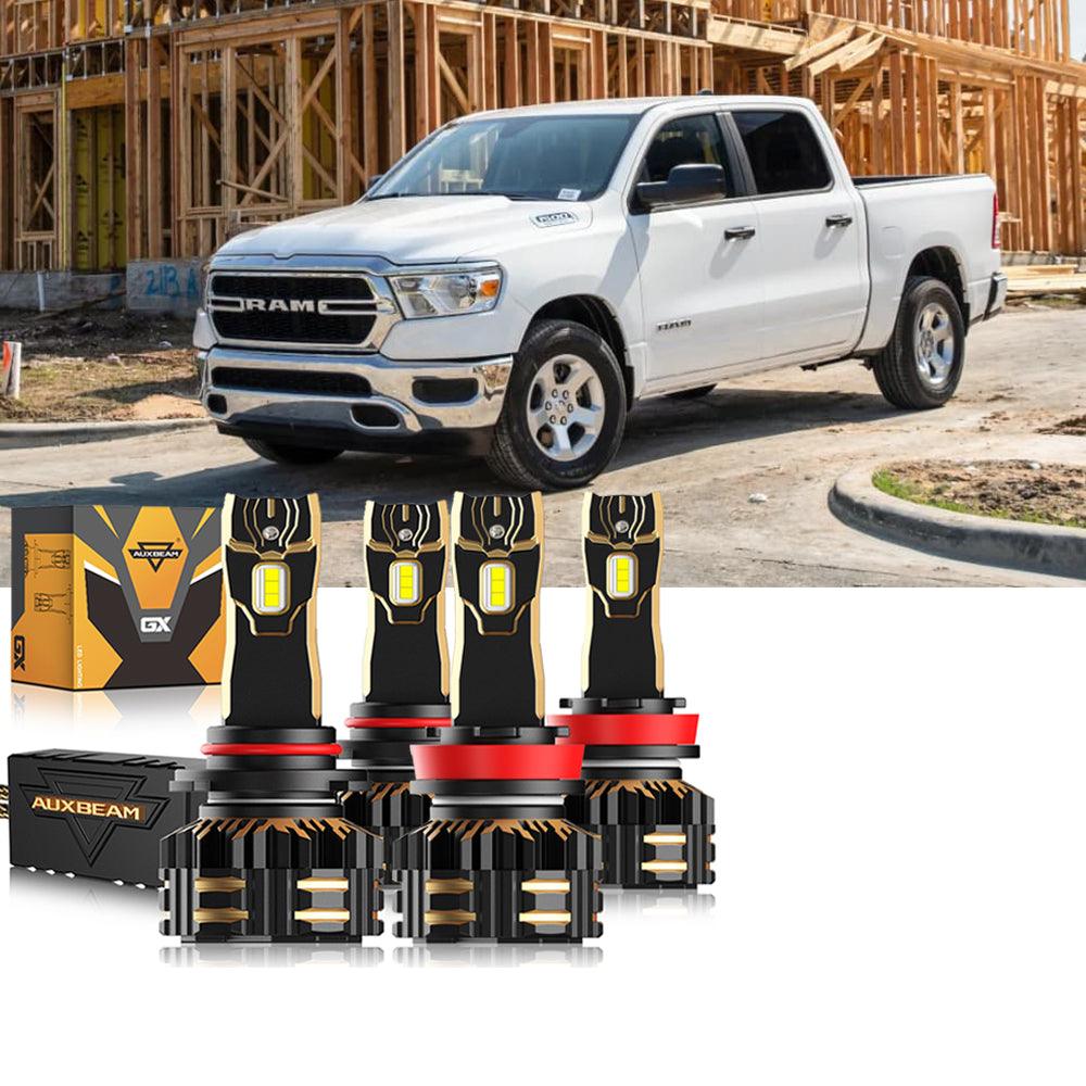 For 2020 Ram 1500 9005 H11 LED Headlights Bulbs Bundle 