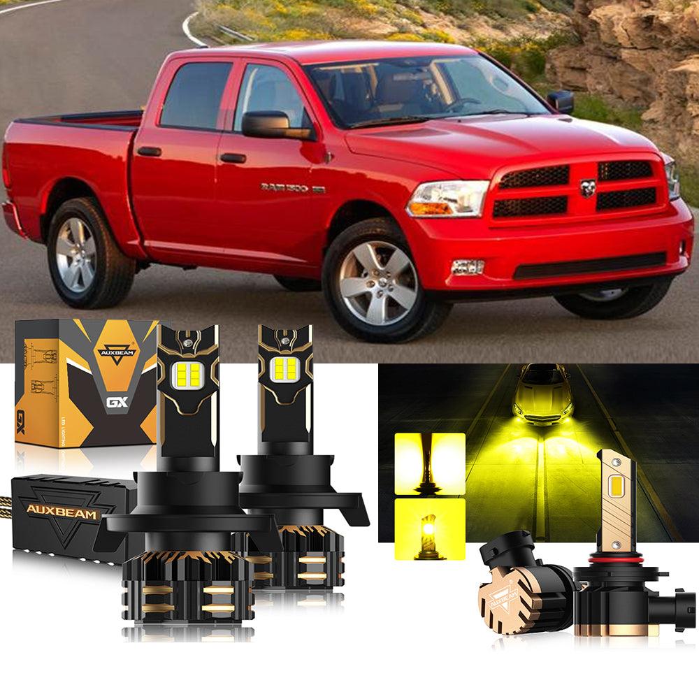 For 2011-2012 Ram 1500 (with 2 headlamps) H13 LED Headlight Bulbs Bundle 