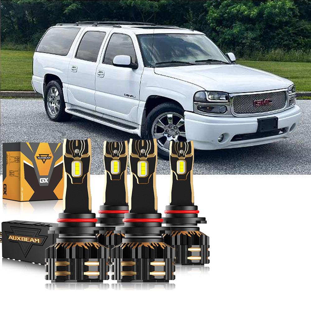 Para GMC Yukon XL 2002-2006 1500 9005 9006 Paquete de bombillas LED para faros delanteros