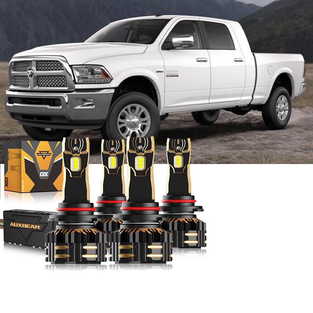 For 2018-2019 Ram 2500 (with projector-type headlights) 9005 9005 LED Headlights Bulbs Bundle 