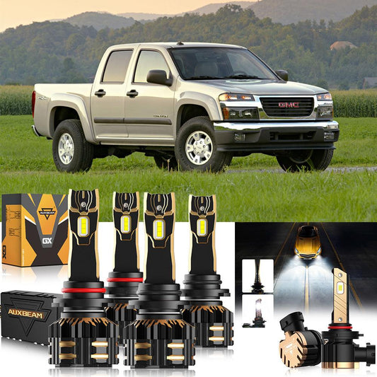 Para GMC Canyon 9005 9006 2004-2012 Paquete de bombillas LED para faros delanteros