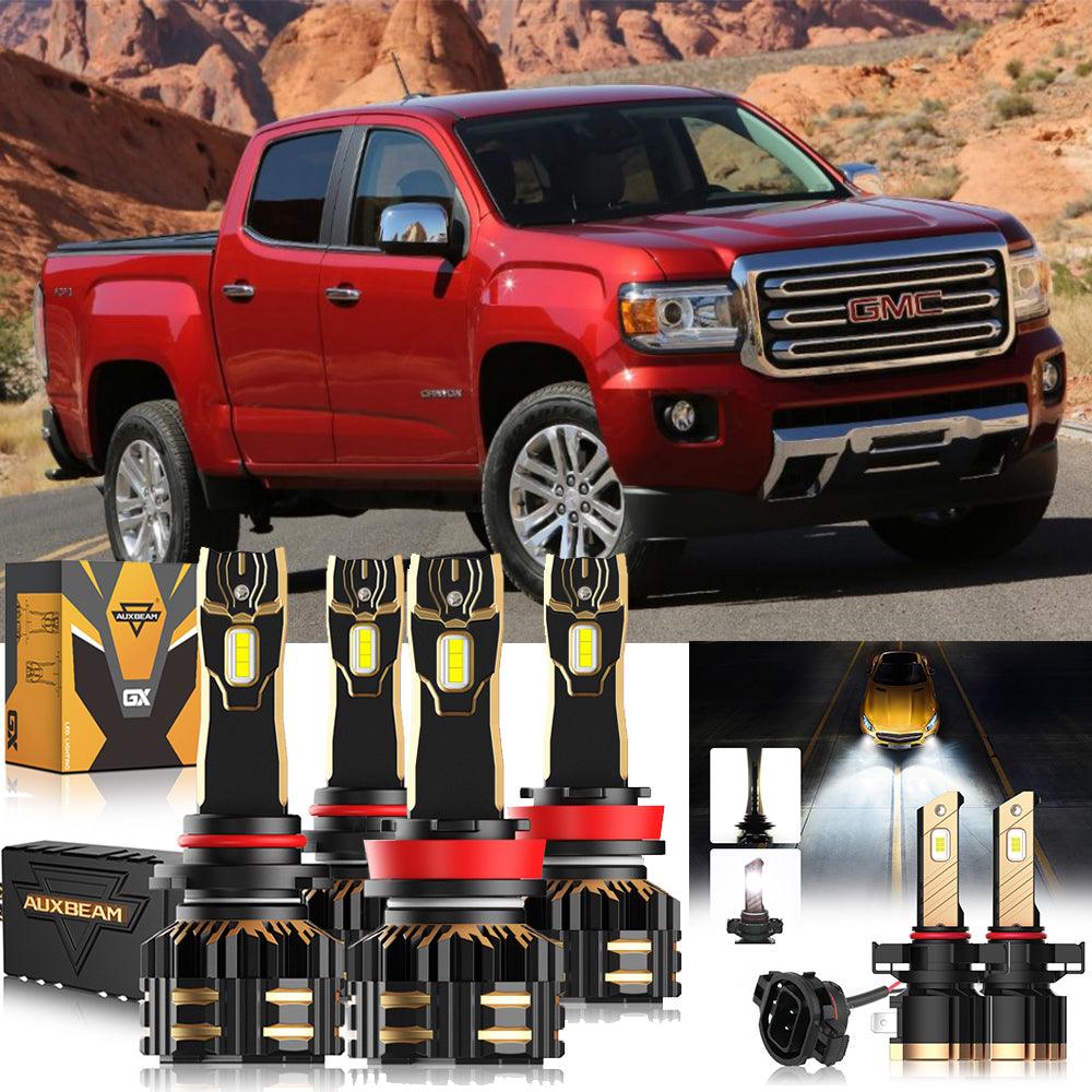 Para GMC Canyon 2015-2019 9005 H11 Paquete de bombillas LED para faros delanteros