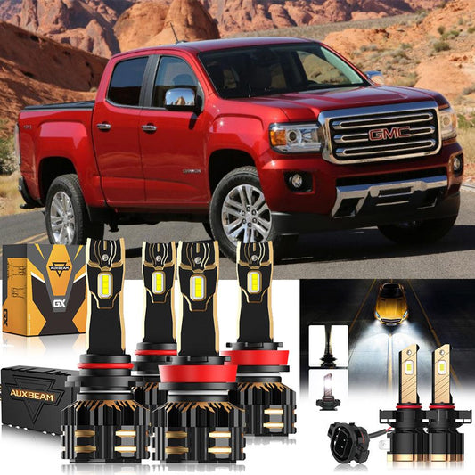 Para GMC Canyon 2015-2019 9005 H11 Paquete de bombillas LED para faros delanteros