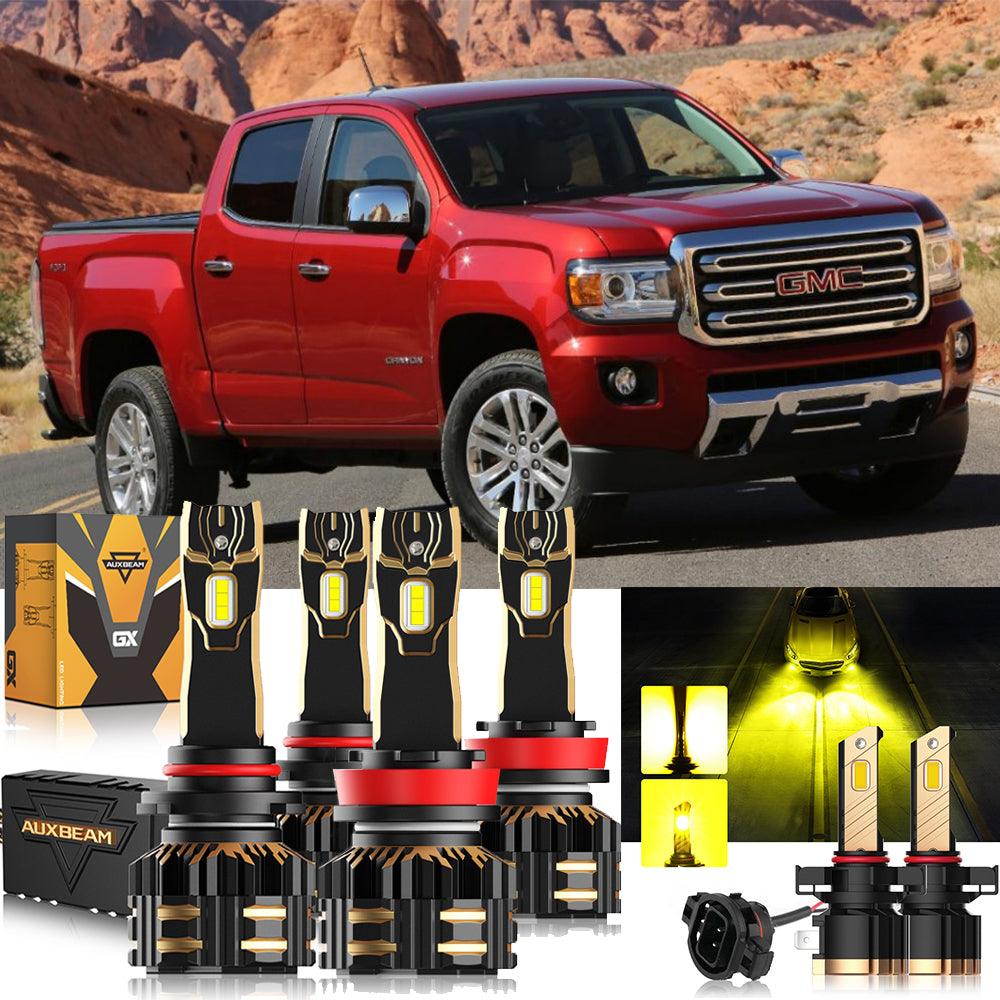 Para GMC Canyon 2015-2019 9005 H11 Paquete de bombillas LED para faros delanteros