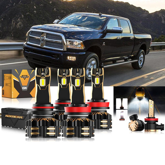 For 2013-2015 Ram 2500 (without projector-type headlights) 9005 H11 LED Headlight Bulbs Bundle 