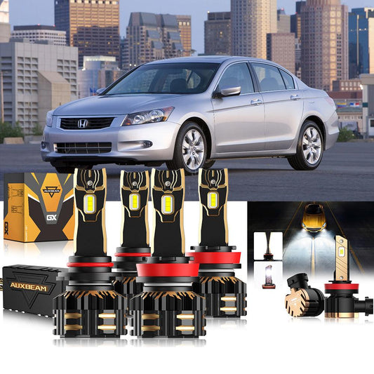 Para Honda Accord 2008-2012 9005 H11 9006 Paquete de bombillas LED para faros delanteros