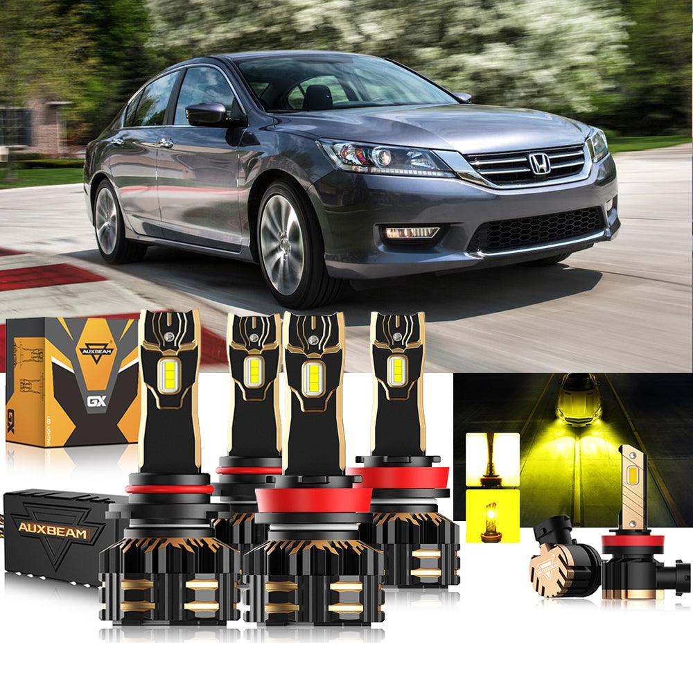 Para Honda Accord 2013-2015 9005 H11 Paquete de bombillas LED para faros delanteros