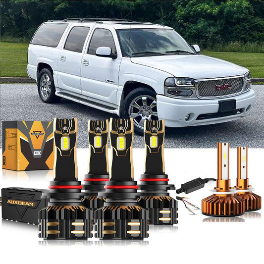 Para GMC Yukon XL 2002-2006 1500 9005 9006 Paquete de bombillas LED para faros delanteros