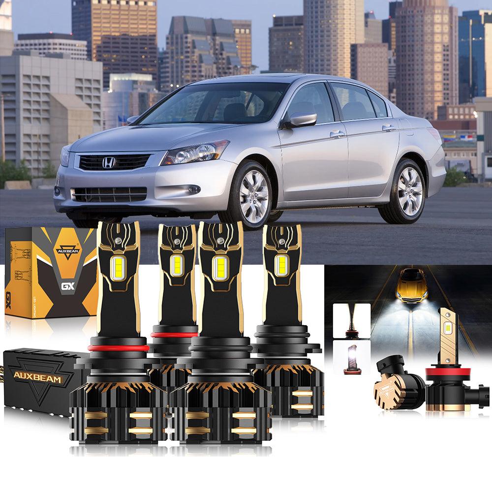 Para Honda Accord 2008-2012 9005 H11 9006 Paquete de bombillas LED para faros delanteros