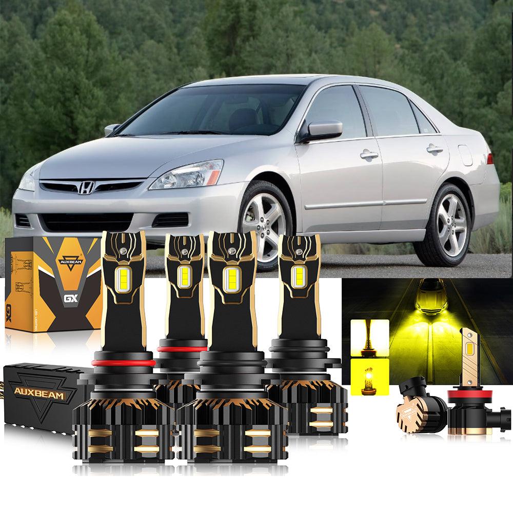 Paquete de bombillas LED para faros delanteros Honda Accord 9005 9006 2006-2007