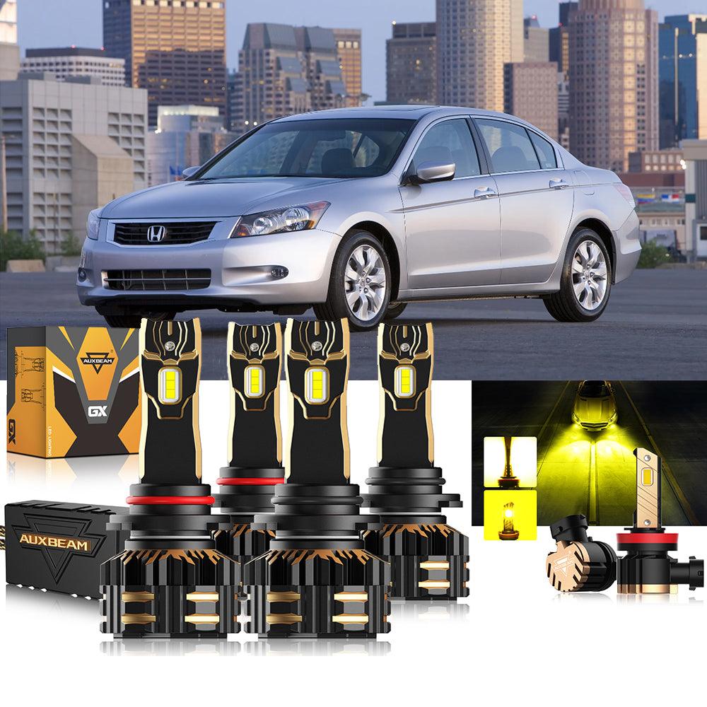 Para Honda Accord 2008-2012 9005 H11 9006 Paquete de bombillas LED para faros delanteros