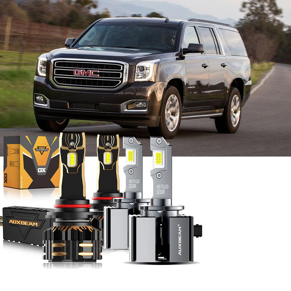 Para GMC Yukon XL 2017-2018 HID 9005 D3S Paquete de bombillas LED para faros delanteros