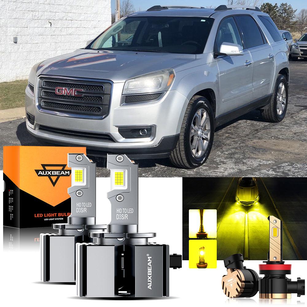 Para bombillas de faros LED GMC Acadia HID D3S 2013-2019