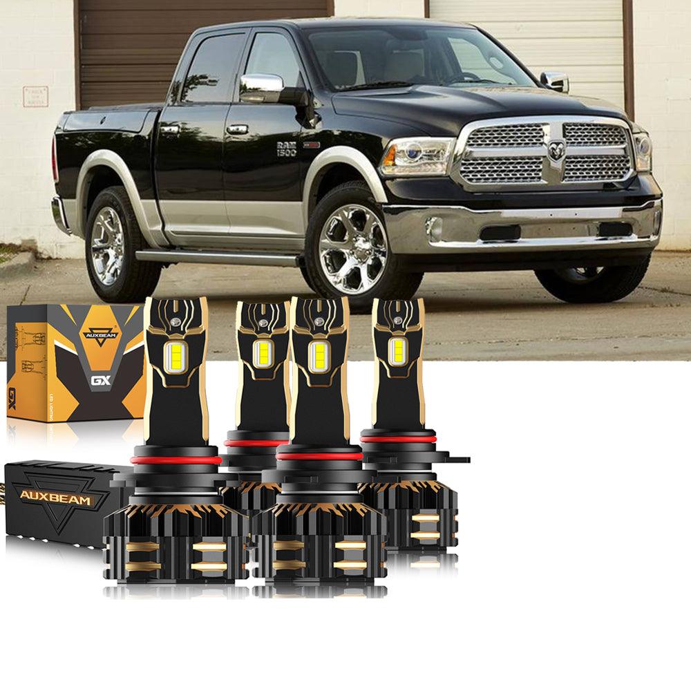 For 2014 Ram 1500 (with projector-type headlights) 9005 9012 LED Headlight Bulbs Bundle 