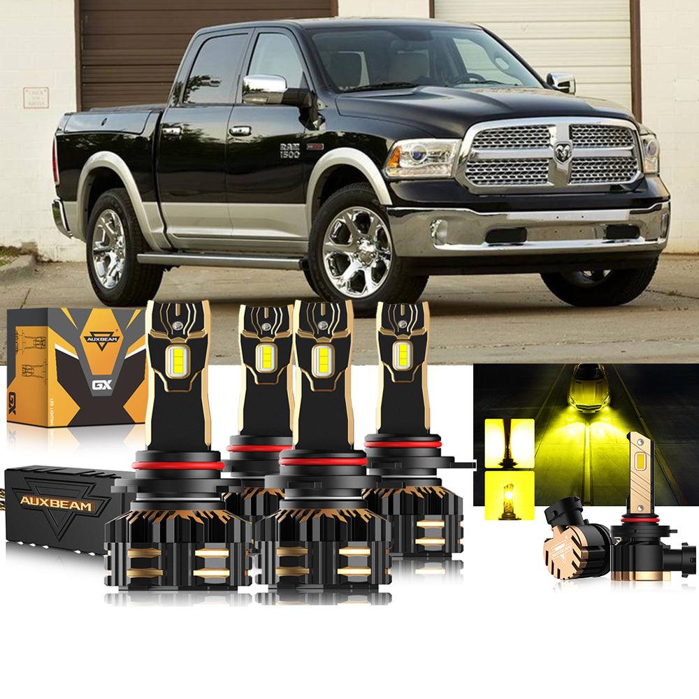 For 2014 Ram 1500 (with projector-type headlights) 9005 9012 LED Headlight Bulbs Bundle 