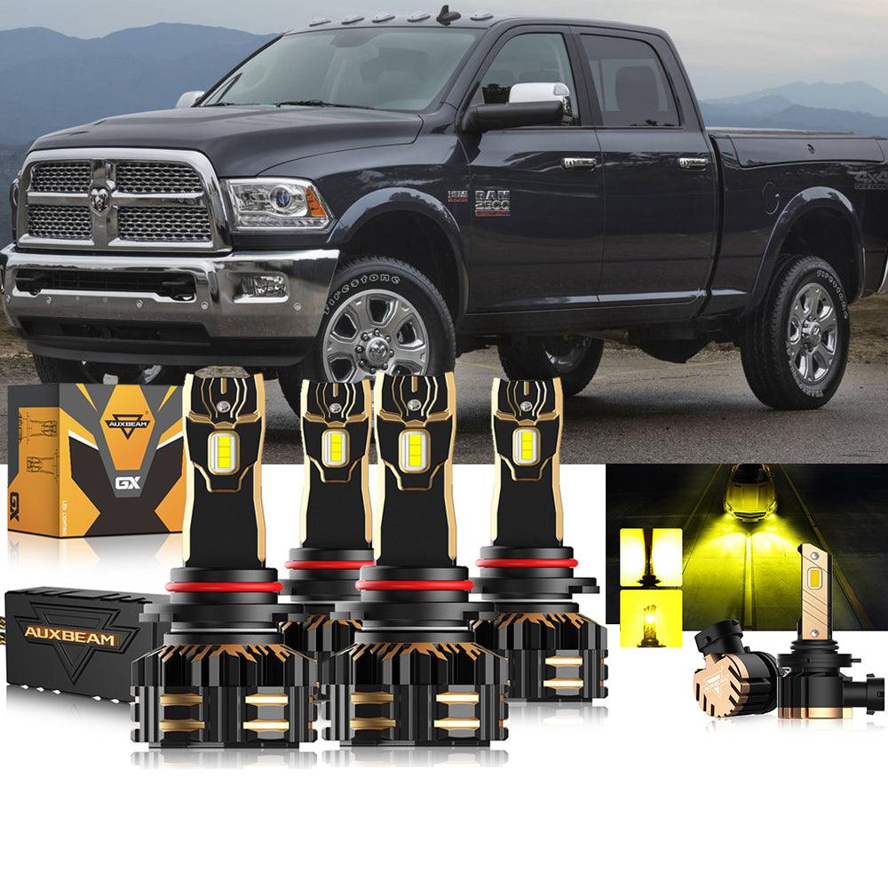 For 2016-2017 Ram 2500 (with projector-type headlights) 9005 9005 LED Headlights Bulbs Bundle 