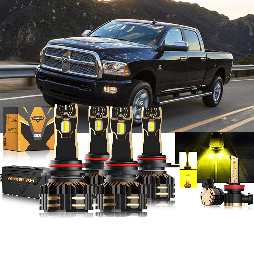 For 2013-2015 Ram 2500 (with projector-type headlights) 9005 9012 LED Headlight Bulbs Bundle 