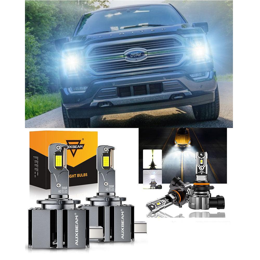 For 2013-2014 Ford F-150 HID D3S LED Headlight Bulbs 