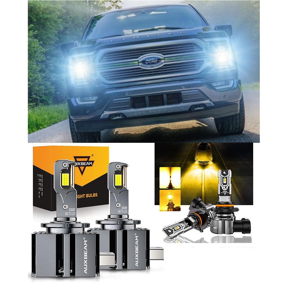 For 2013-2014 Ford F-150 HID D3S LED Headlight Bulbs 