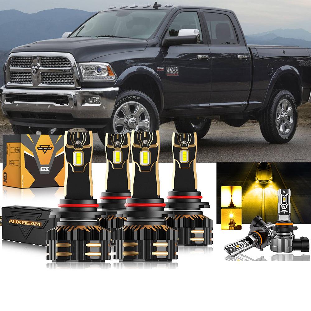 For 2016-2017 Ram 2500 (with projector-type headlights) 9005 9005 LED Headlights Bulbs Bundle 