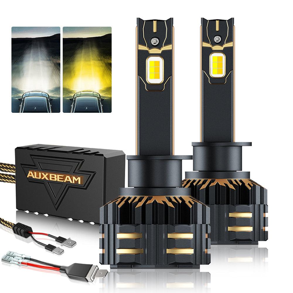 H1 LED Bulb Fog Lights 110W 25000LM GX Bi-Color Series High Power &amp; Brightness Dual Color Switchback | 2 bulbs